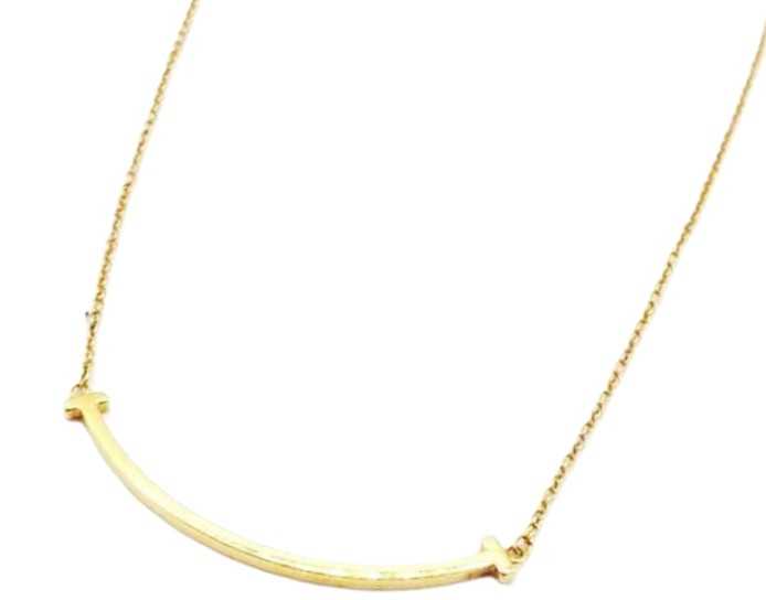 ティファニー買取 750YG Tスマイルネックレス